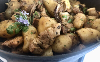 French Roasted Potatoes & Porcini Mushrooms