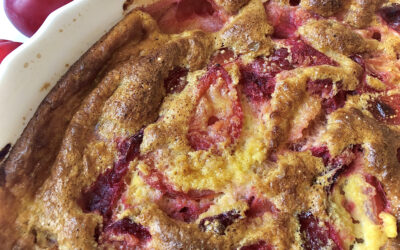 French Fruit Clafoutis Cake