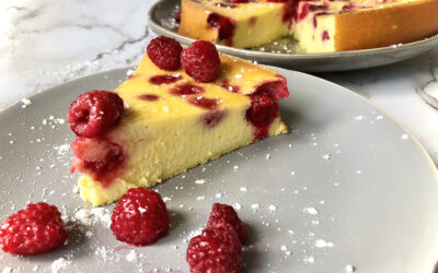 French Raspberry Yogurt Cake