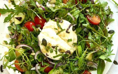 French Arugula Burrata Salad – 5 min prep