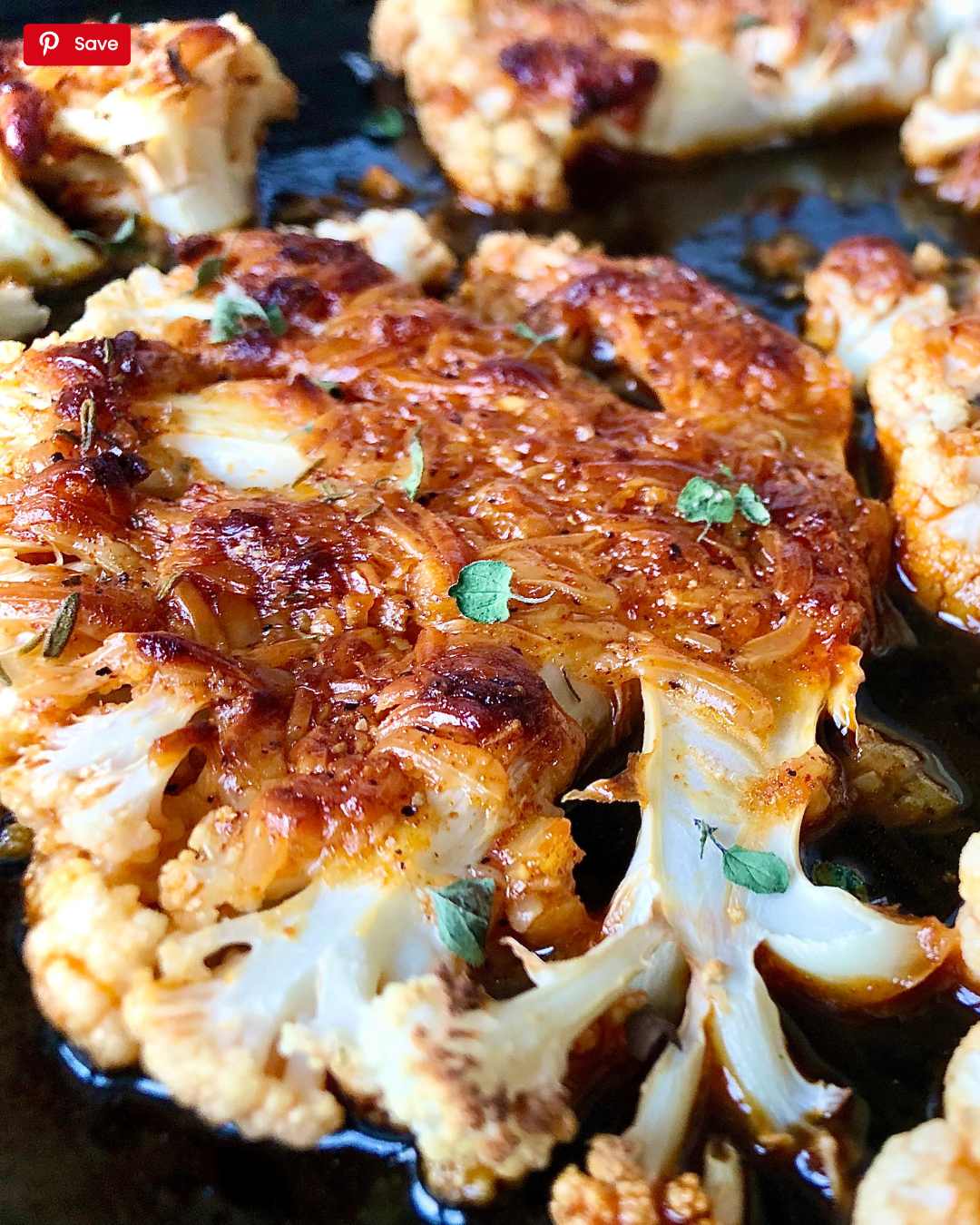 French roasted cauliflower pin 1 French Cauliflower baked roasted cheese oven paprika parmesan